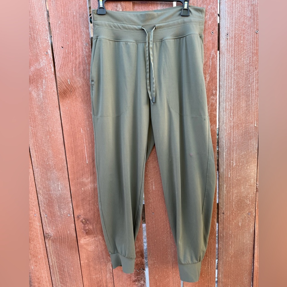 Madewell Easygoing Olive Green Adjustable Joggers Women’s Size Medium